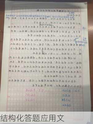 结构化答题应用文
