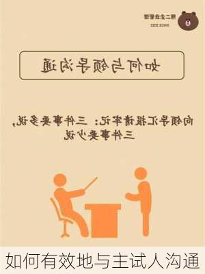 如何有效地与主试人沟通