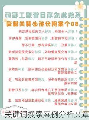 关键词搜索案例分析文章
