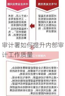 审计署如何提升内部审计工作质量