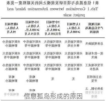 信息孤岛形成的原因