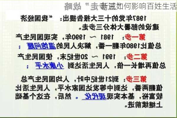 新诫如何影响百姓生活