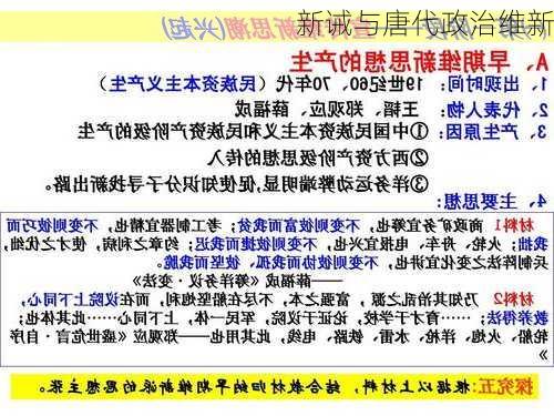 新诫与唐代政治维新