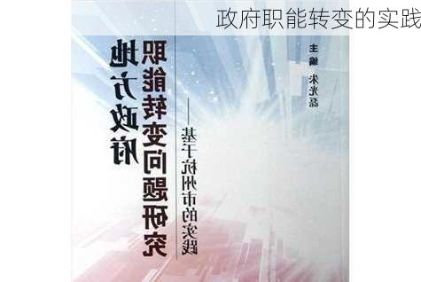 政府职能转变的实践