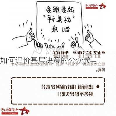 如何评价基层决策的公众参与