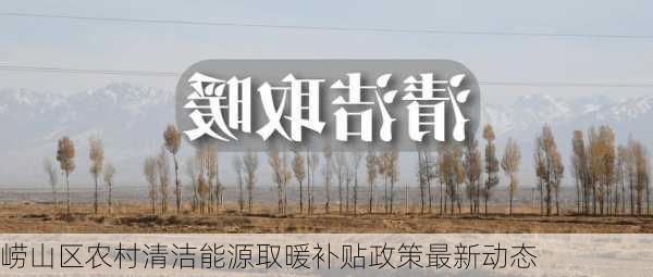 崂山区农村清洁能源取暖补贴政策最新动态