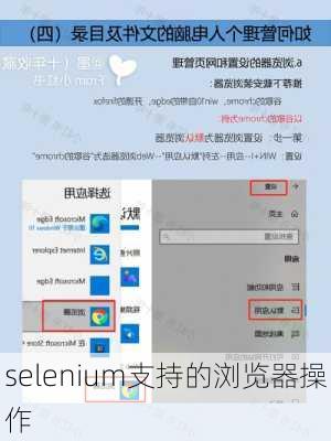 selenium支持的浏览器操作