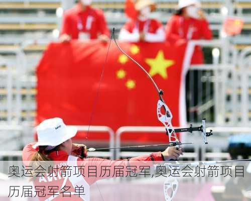 奥运会射箭项目历届冠军,奥运会射箭项目历届冠军名单
