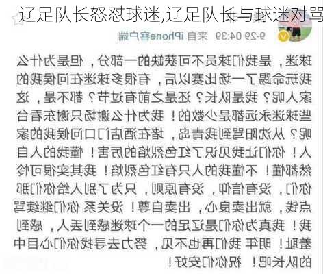 辽足队长怒怼球迷,辽足队长与球迷对骂