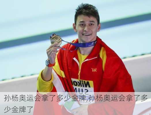 孙杨奥运会拿了多少金牌,孙杨奥运会拿了多少金牌了