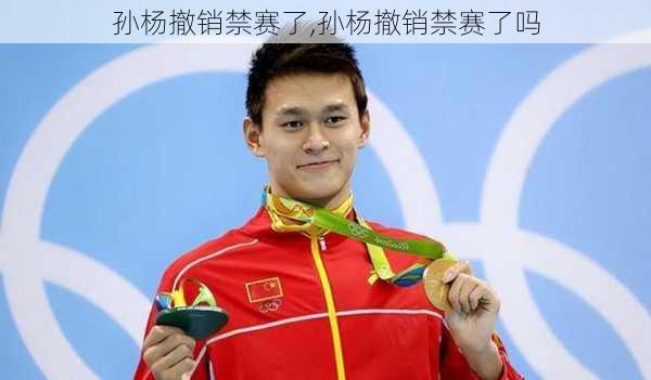 孙杨撤销禁赛了,孙杨撤销禁赛了吗