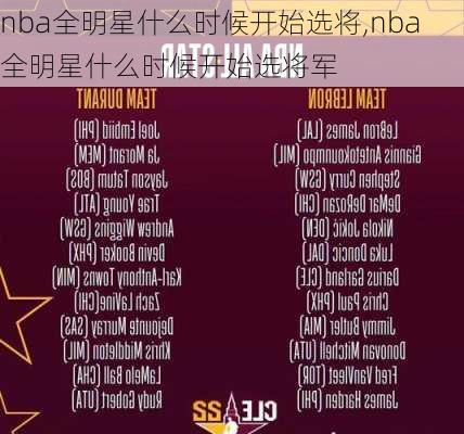 nba全明星什么时候开始选将,nba全明星什么时候开始选将军