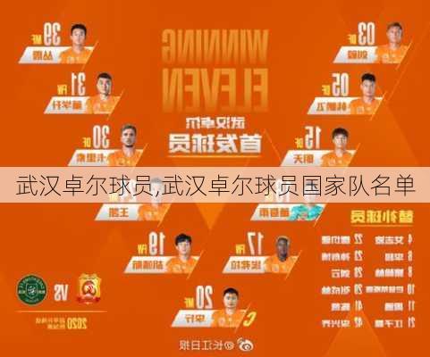 武汉卓尔球员,武汉卓尔球员国家队名单