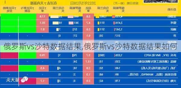 俄罗斯vs沙特数据结果,俄罗斯vs沙特数据结果如何