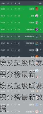 埃及超级联赛积分榜最新,埃及超级联赛积分榜最新数据