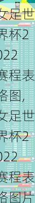 女足世界杯2022赛程表格图,女足世界杯2022赛程表格图片
