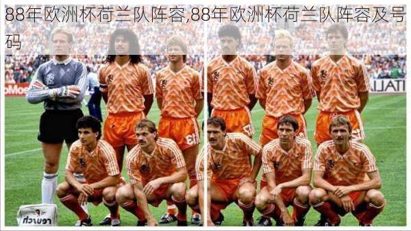 88年欧洲杯荷兰队阵容,88年欧洲杯荷兰队阵容及号码