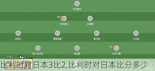 比利时对日本3比2,比利时对日本比分多少