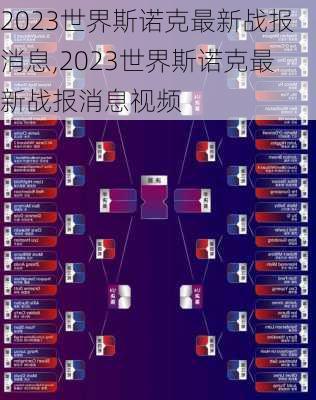 2023世界斯诺克最新战报消息,2023世界斯诺克最新战报消息视频