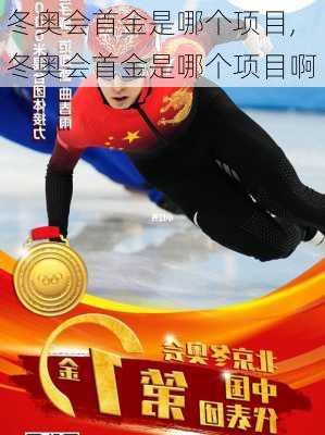 冬奥会首金是哪个项目,冬奥会首金是哪个项目啊