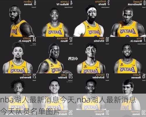 nba湖人最新消息今天,nba湖人最新消息今天队员名单图片