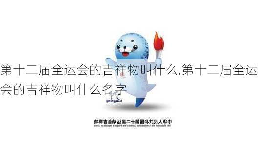 第十二届全运会的吉祥物叫什么,第十二届全运会的吉祥物叫什么名字