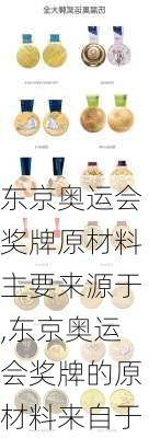 东京奥运会奖牌原材料主要来源于,东京奥运会奖牌的原材料来自于