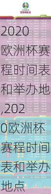 2020欧洲杯赛程时间表和举办地,2020欧洲杯赛程时间表和举办地点