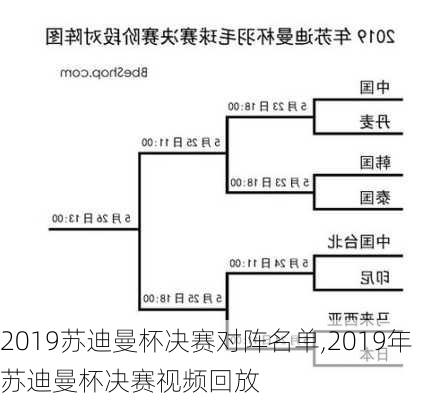 2019苏迪曼杯决赛对阵名单,2019年苏迪曼杯决赛视频回放