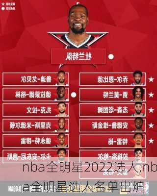 nba全明星2022选人,nba全明星选人名单出炉