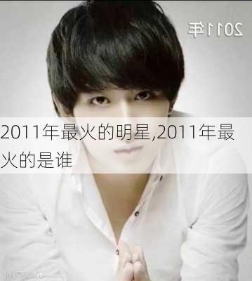 2011年最火的明星,2011年最火的是谁