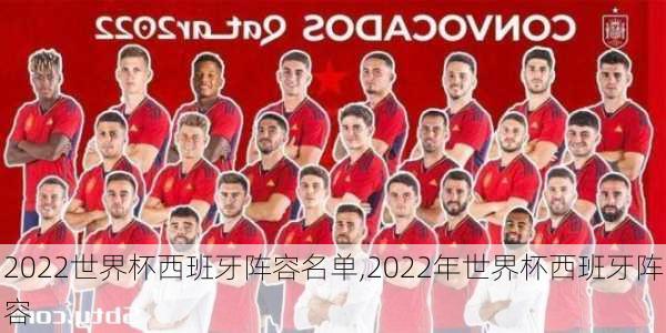 2022世界杯西班牙阵容名单,2022年世界杯西班牙阵容