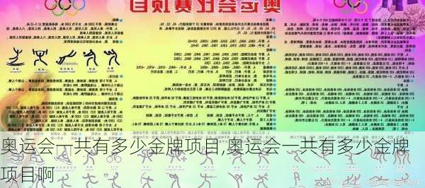 奥运会一共有多少金牌项目,奥运会一共有多少金牌项目啊