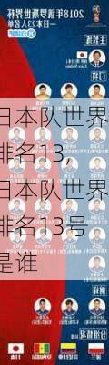 日本队世界排名13,日本队世界排名13号是谁
