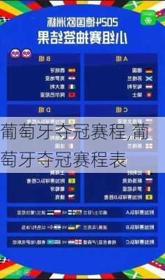 葡萄牙夺冠赛程,葡萄牙夺冠赛程表