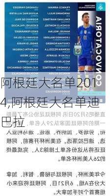 阿根廷大名单2014,阿根廷大名单迪巴拉
