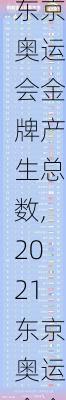 2021东京奥运会金牌产生总数,2021东京奥运会金牌总数量
