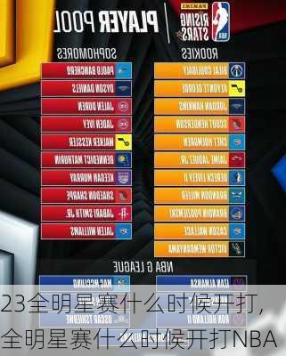 23全明星赛什么时候开打,全明星赛什么时候开打NBA