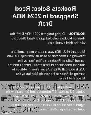 火箭队最新消息和新闻NBA最新交易,火箭队最新新闻消息交易2020