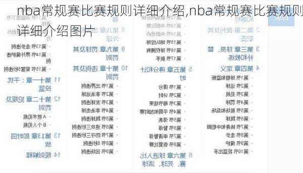 nba常规赛比赛规则详细介绍,nba常规赛比赛规则详细介绍图片