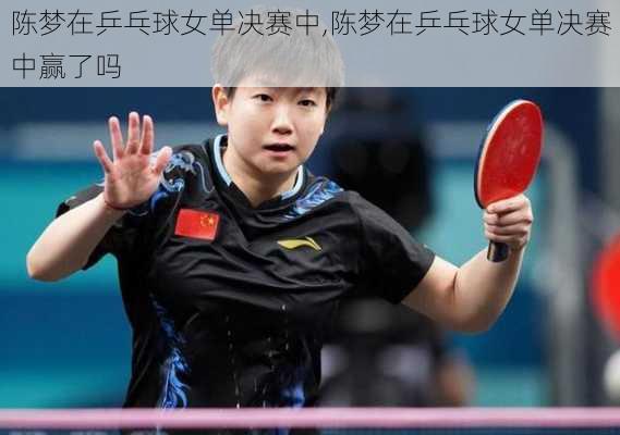 陈梦在乒乓球女单决赛中,陈梦在乒乓球女单决赛中赢了吗