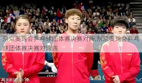 东京奥运会乒乓球团体赛决赛对阵,东京奥运会乒乓球团体赛决赛对阵表