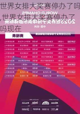世界女排大奖赛停办了吗,世界女排大奖赛停办了吗现在