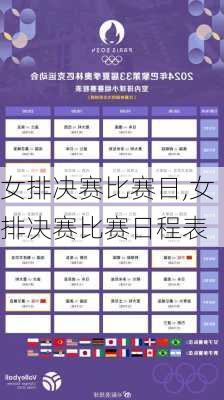 女排决赛比赛日,女排决赛比赛日程表