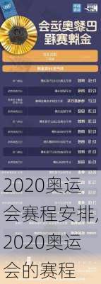 2020奥运会赛程安排,2020奥运会的赛程