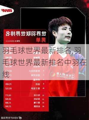 羽毛球世界最新排名,羽毛球世界最新排名中羽在线