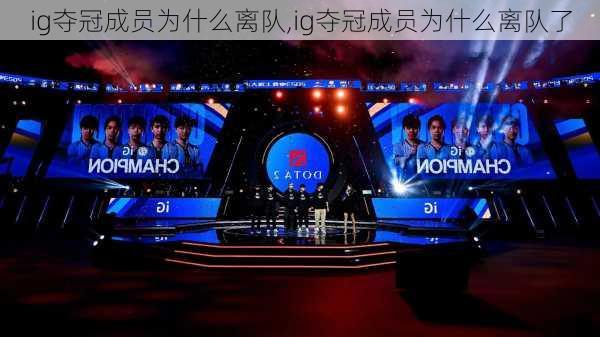ig夺冠成员为什么离队,ig夺冠成员为什么离队了