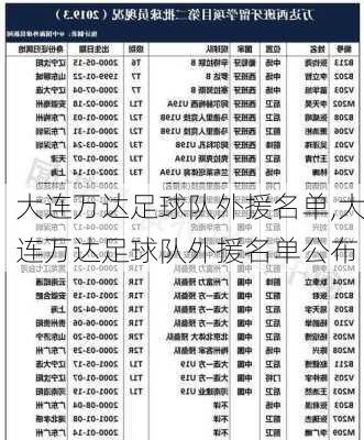 大连万达足球队外援名单,大连万达足球队外援名单公布