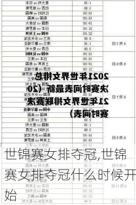世锦赛女排夺冠,世锦赛女排夺冠什么时候开始