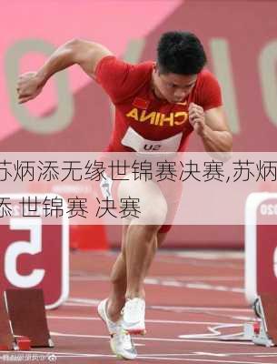 苏炳添无缘世锦赛决赛,苏炳添 世锦赛 决赛